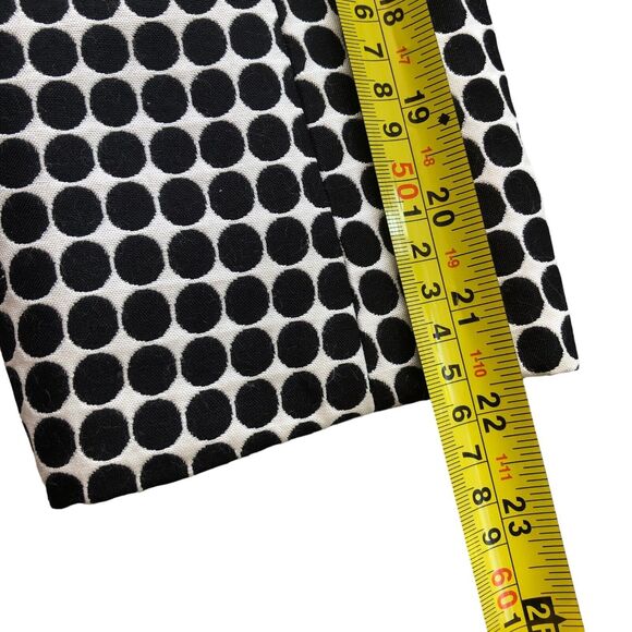 Max Edition Classic Black‎ And White Polka Dot Long Line Coat Jacket | Size 4 - Picture 15 of 15